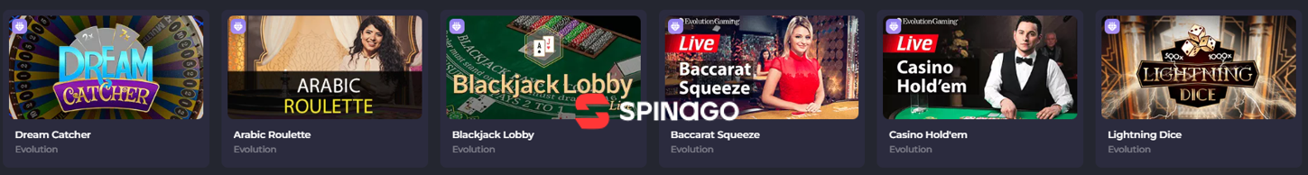 Spin a Go casino live